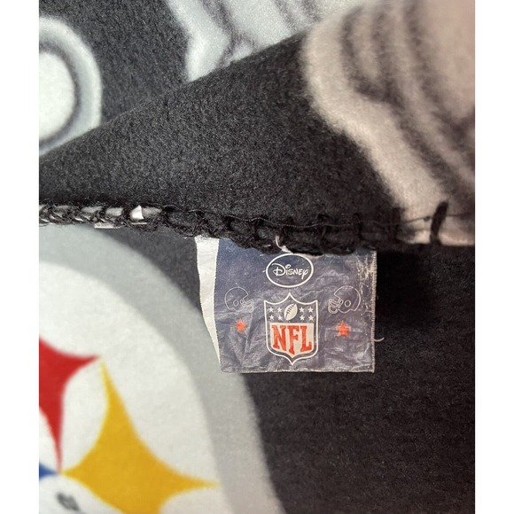 Disney Pittsburgh Steelers Mickey Mouse 36”x 49” Plush Throw Blanket Kids Child - Picture 5 of 5